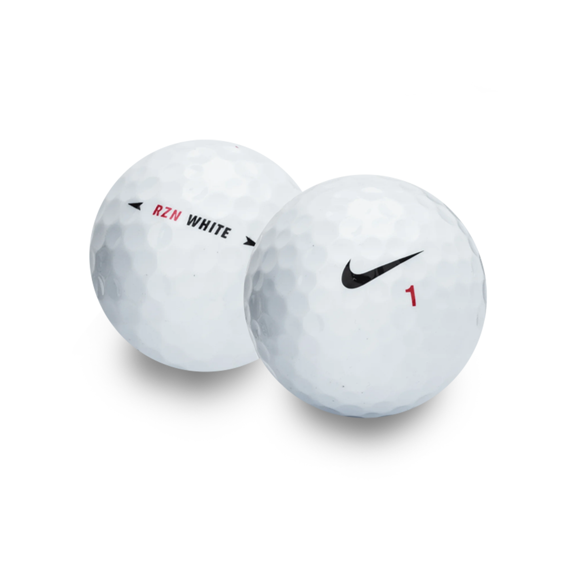 Used Nike RZN White Golf Balls 1 Dozen GolfBallNut