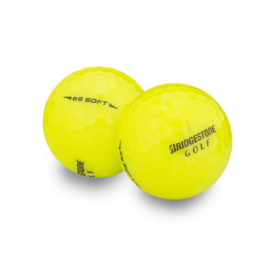 Used Bridgestone e6 Soft Yellow - 1 Dozen