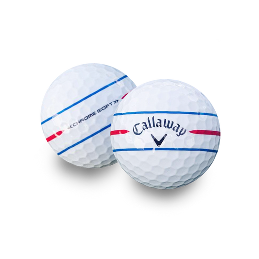 Used Callaway Chrome Soft 360 Triple Track Golf Balls - 1 Dozen