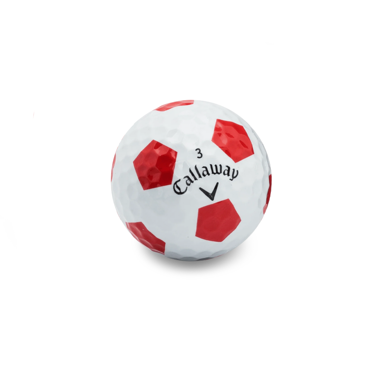 Used Callaway Chromesoft Truvis Team Red Golf Balls - 1 Dozen