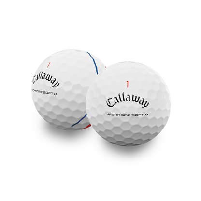 Used Callaway Chromesoft Triple Track Golf Balls - 1 Dozen