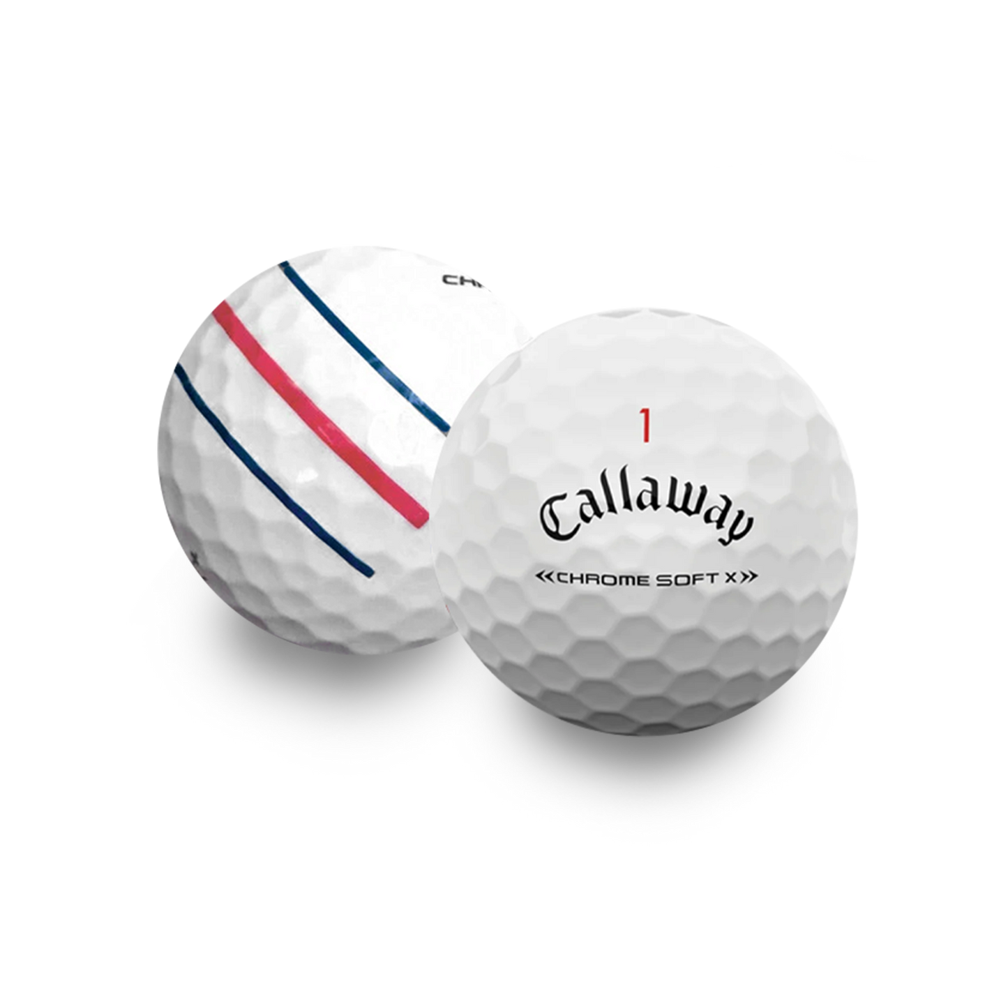 Used Callaway Chrome Soft X Triple Track Golf Balls - 1 Dozen