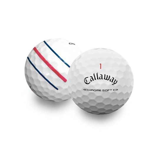 Used Callaway Chrome Soft X Triple Track Golf Balls - 1 Dozen