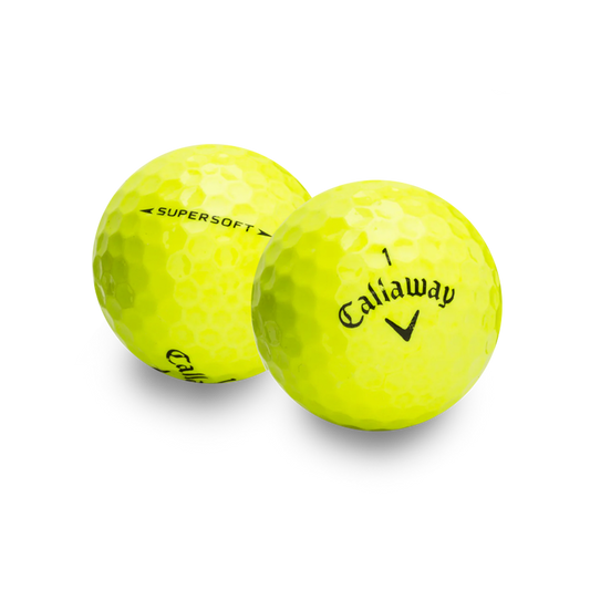 Used Callaway Supersoft Yellow Golf Balls - 1 Dozen