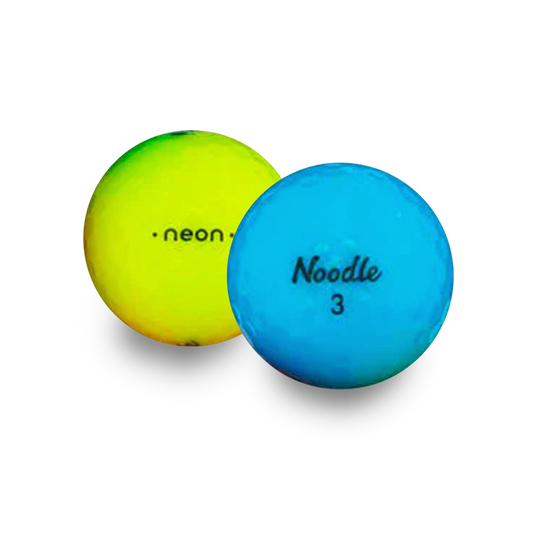 Used Maxfli Noodle Neon Color Mix Golf Balls - 1 Dozen