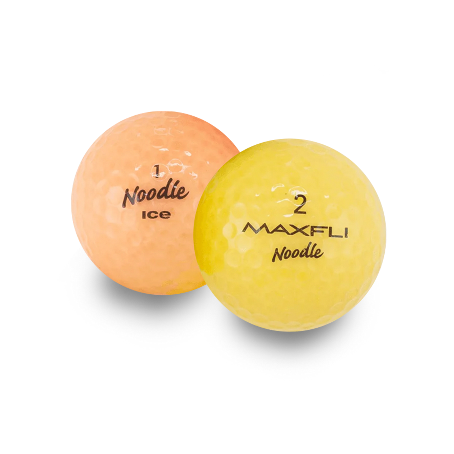 Used Maxfli Noodle Ice Color Mix Golf Balls - 1 Dozen