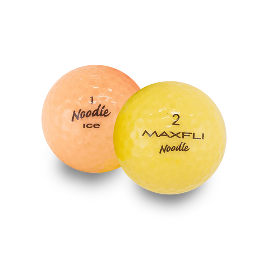 Used Maxfli Noodle Ice Color Mix Golf Balls - 1 Dozen