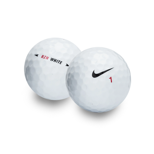 Used Nike RZN White Golf Balls - 1 Dozen