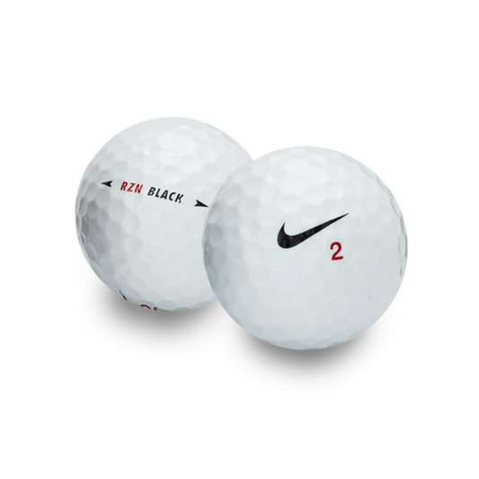 Used Nike RZN Black Golf Balls - 1 Dozen