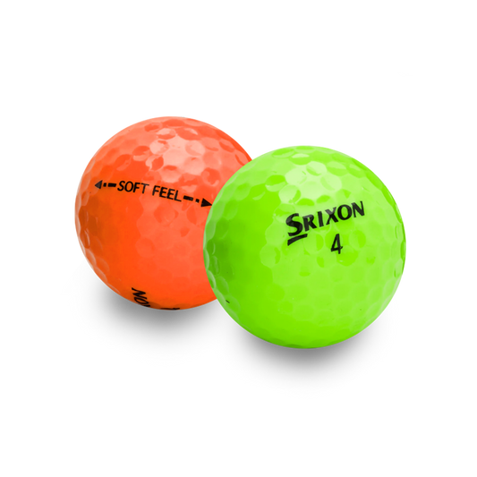 Used Srixon Soft Feel Color Mix Golf Balls - 1 Dozen