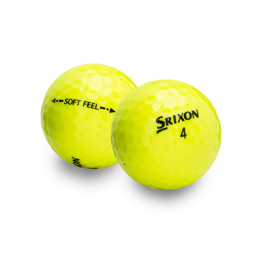 Used Srixon Soft Feel Yellow Golf Balls - 1 Dozen