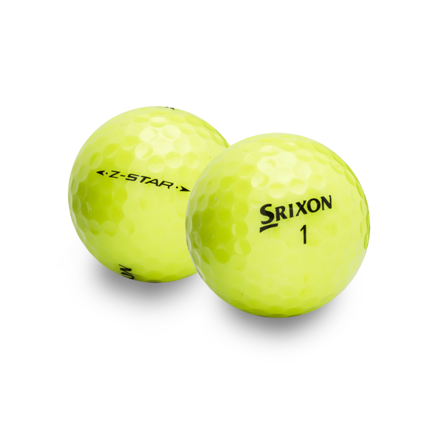 Used Srixon Z-Star Mix Yellow Golf Balls - 1 Dozen