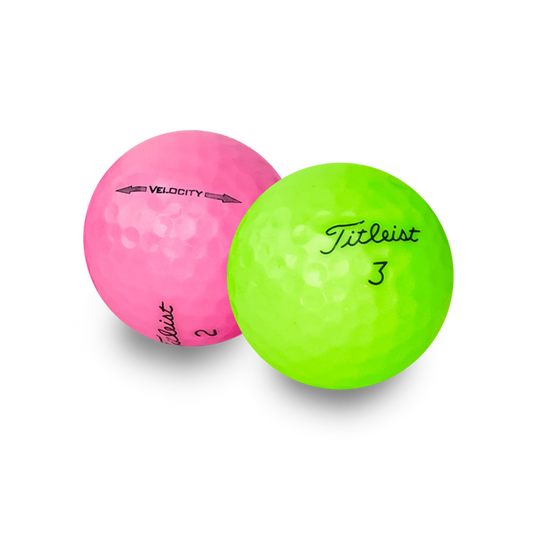 Used Titleist Color Mix Golf Balls - 1 Dozen