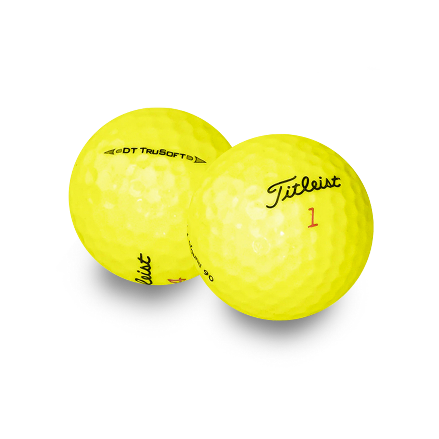 Used Titleist Yellow Mix Golf Balls - 1 Dozen