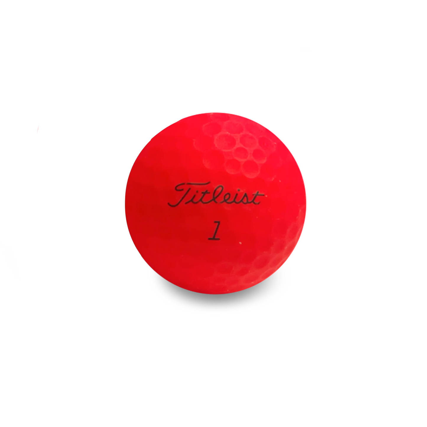 Used Titleist TruFeel Matte Red Golf Balls - 1 Dozen