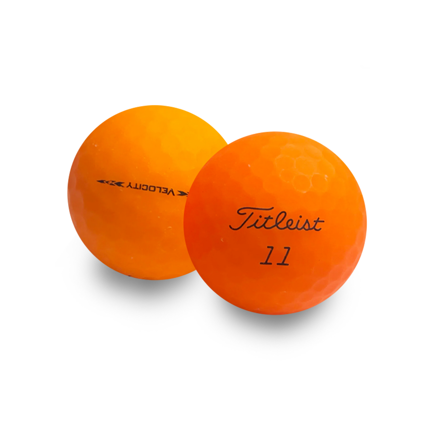 Used Titleist Velocity Matte Orange Golf Balls - 1 Dozen