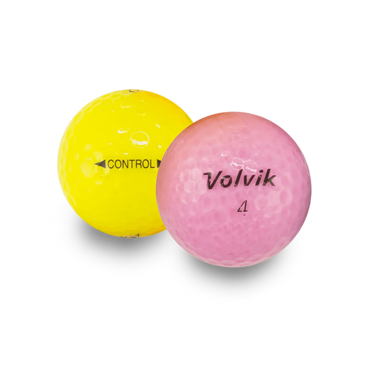 Used Volvik Crystal Mix Golf Balls - 1 Dozen