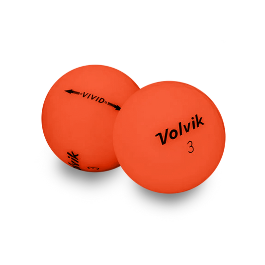 Used Volvik Vivid Orange Golf Balls - 1 Dozen