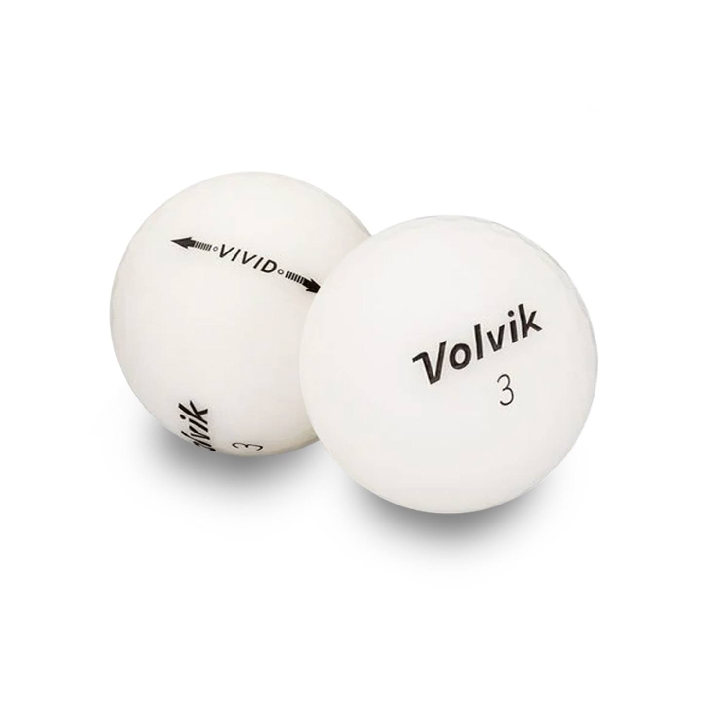 Used Volvik Vivid Golf Balls - 1 Dozen