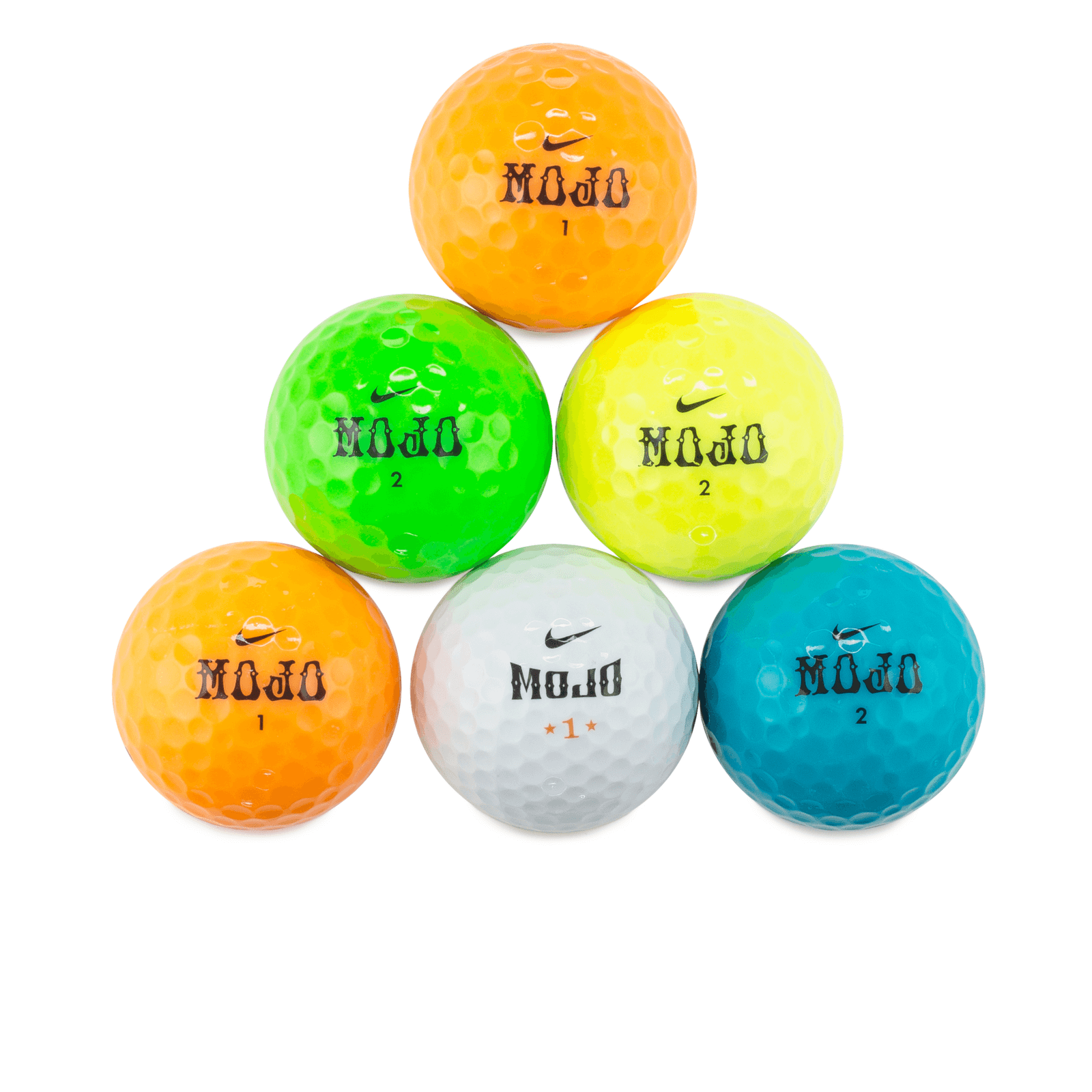 Used Nike Mojo Color Mix 1 Dozen GolfBallNut